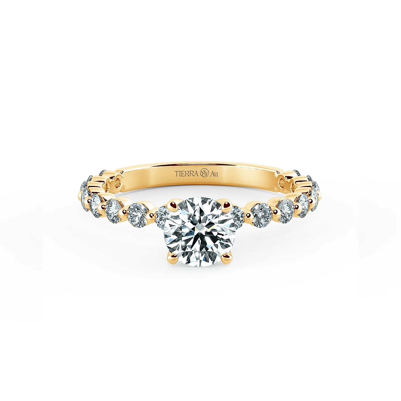 Solitaire Engagement Ring with Eternity Band NCH1804 1